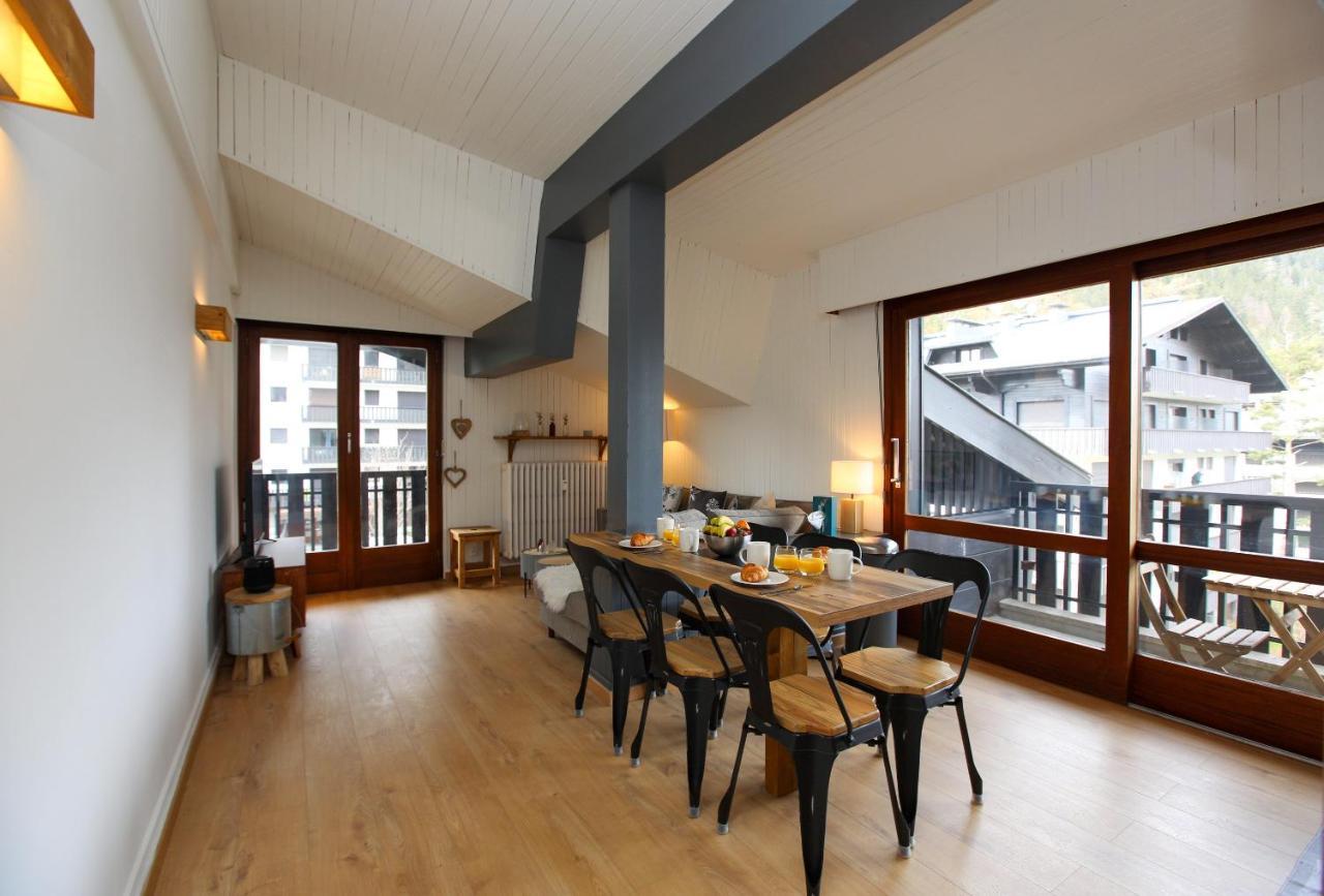 Ferienwohnung Superbe T3 En Face Du Brevent, Chamonix Exterior foto