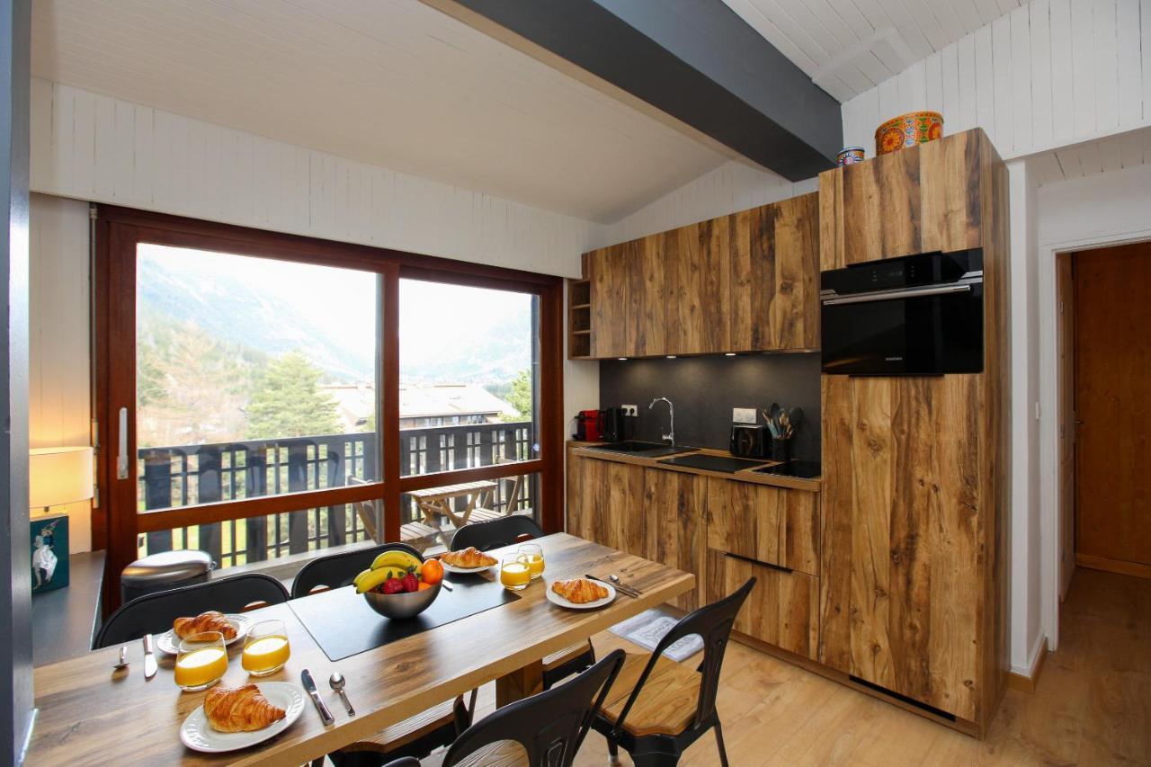 Ferienwohnung Superbe T3 En Face Du Brevent, Chamonix Exterior foto